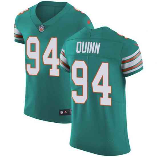 Nike Dolphins #94 Robert Quinn Aqua Green Alternate Mens Stitched NFL Vapor Untouchable Elite Jersey